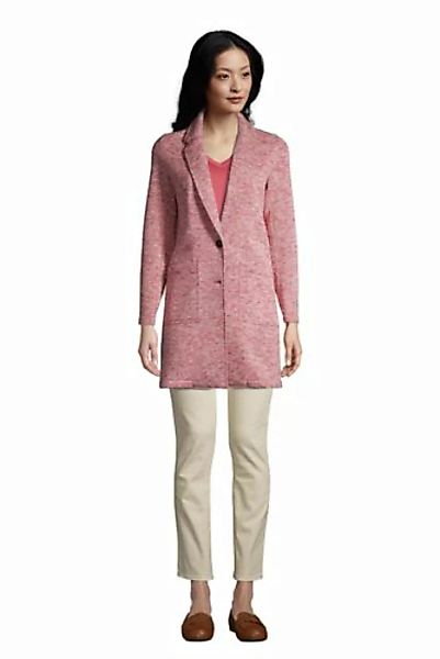 Strickfleece-Mantel, Damen, Größe: M Normal, Pink, by Lands' End, Mesa Rose günstig online kaufen