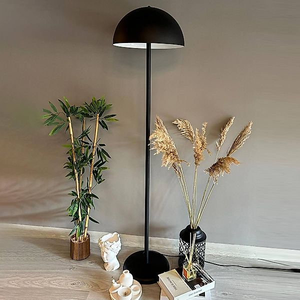 Stehleuchte Sandro, schwarz, Höhe 160 cm, Metall, E27 günstig online kaufen