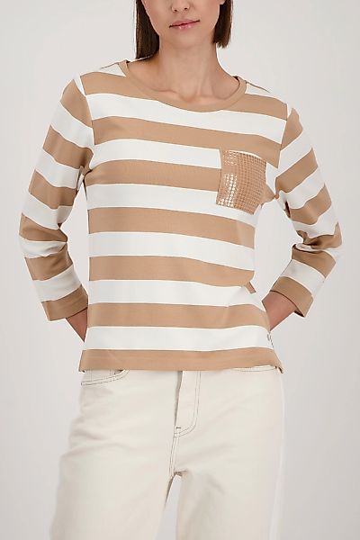 Monari Sweatshirt "Sweatshirt Ringel + Schmuck", Regular fit mit Streifen günstig online kaufen