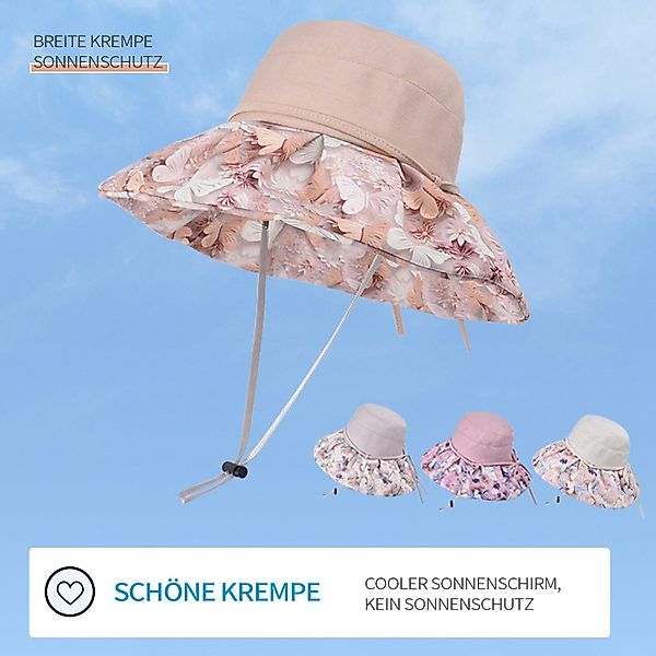 Refttenw Sonnenhut Damen Sommerhut,Fischerhut,Campinghut,Einstellbar,UV-Sch günstig online kaufen