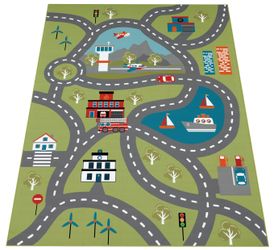 Paco Home Kinderteppich "Bino 562" rechteckig 4 mm Höhe Kurzflor, Straßen-S günstig online kaufen