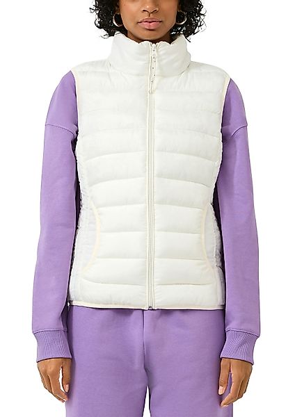 QS Steppweste mit Stehkragen und Reißverschluss günstig online kaufen