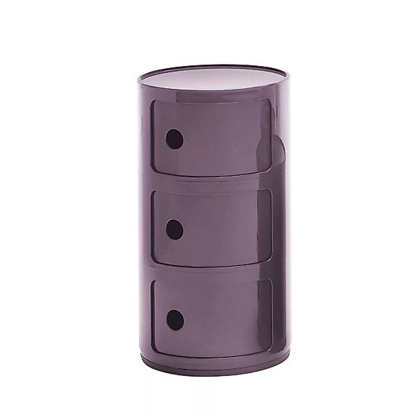 Ablage Componibili plastikmaterial violett / 3 Fächer - H 58 cm - Kartell - günstig online kaufen
