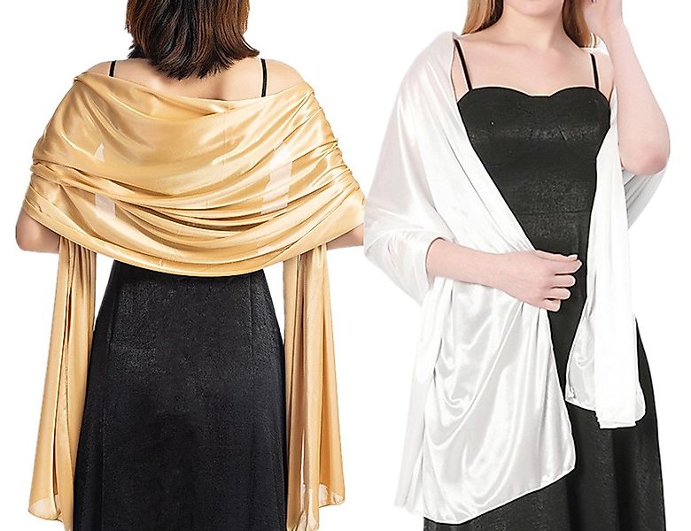 XDeer Modeschal 2 Stück Damen Shawl für Brautkleider Abendkleider, Elegante günstig online kaufen