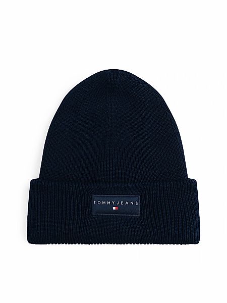 Tommy Jeans Beanie TJM LINEAR in Grobstrick, mit Umschlag günstig online kaufen