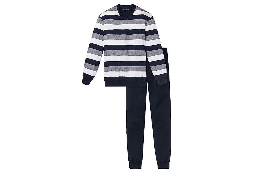 Schiesser Schlafanzug Schlafanzug lang (2 tlg) mit bequemen Bündchen günstig online kaufen