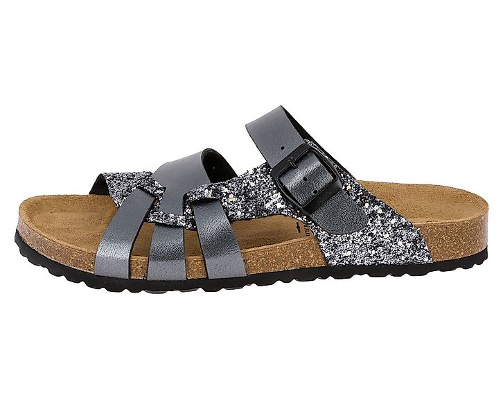 Lico Pantolette Bioline Gleam - anthrazit Pantolette günstig online kaufen