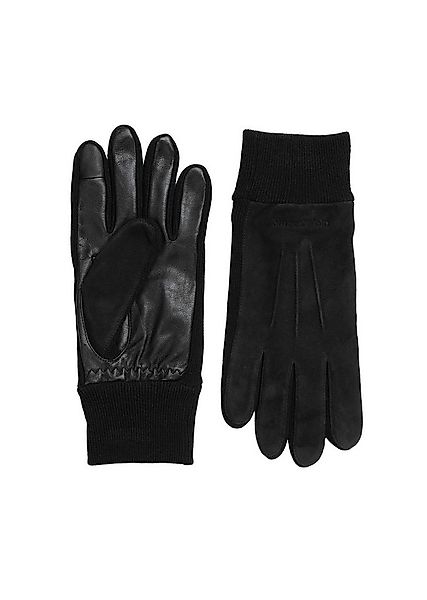 Marc O'Polo Lederhandschuhe mit seitlichen Strickeinsätzen günstig online kaufen