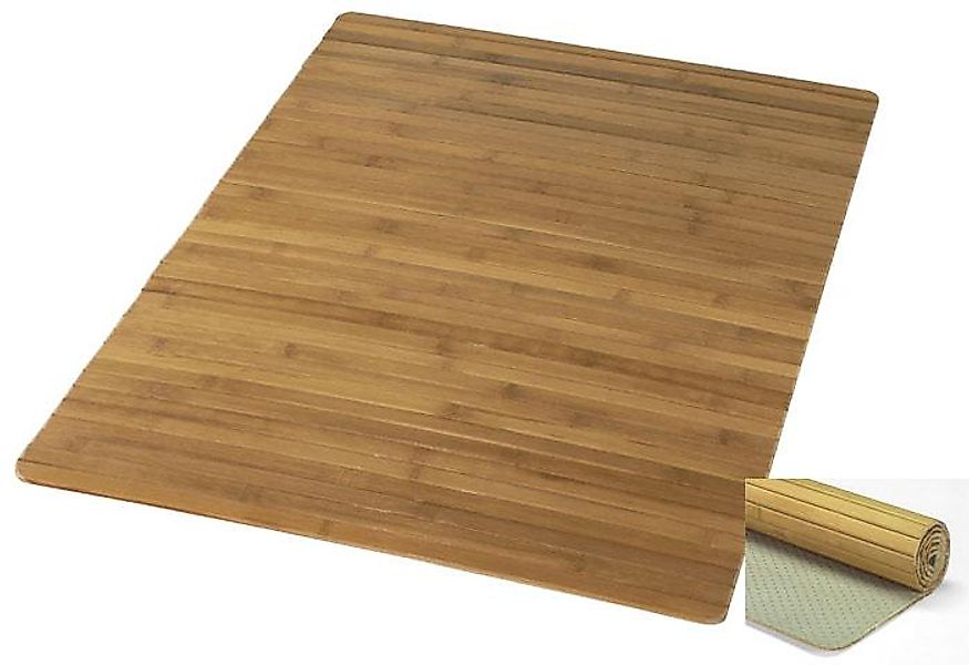 Kleine Wolke Badematte »Bambus Holzmatte« Höhe 5 mm rutschhemmend beschicht günstig online kaufen