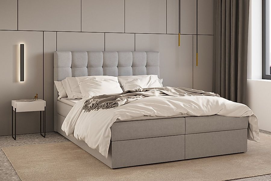 MOEBLO Boxspringbett Bett 05 (Polsterbett Kontinentalbett, Bonell, Topper, günstig online kaufen