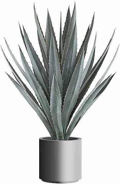 Creativ green Kunstpflanze »Agave« im eleganten grauen Topf günstig online kaufen