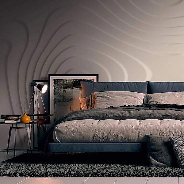 PROFHOME 382921-GU Fototapete 3D Matt Beige Elfenbein 3,71 m x 2,8 m 0,53 m günstig online kaufen