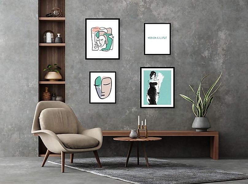 queence Bild »Minimalist«, Abstrakt-Schwarz-Weiß-Fashion-Mode-Magazincover- günstig online kaufen