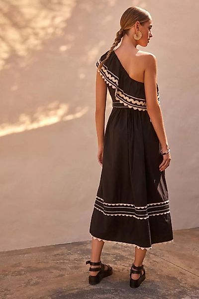 Next Sommerkleid Einschulteriges Rik-Rak-Sommerkleid (1-tlg) günstig online kaufen