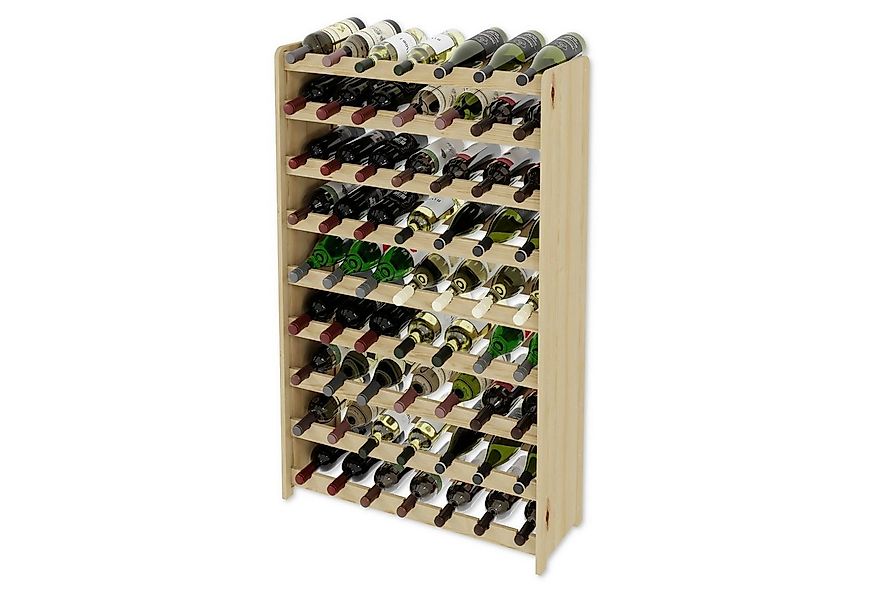 Lenmar Weinregal Weinregal Weinregal Holz Flaschenregal für 63 Flaschen Len günstig online kaufen