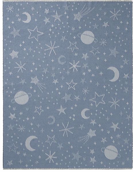 Biederlack Babydecke »Babydecke Universe«, 75 x 100, mit kurzen Fransen günstig online kaufen