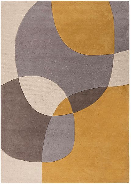 FLAIR RUGS Wollteppich "Glow, gemustert & modern" rechteckig 8 mm Höhe fußb günstig online kaufen