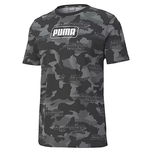 Puma Rebel Camo Allover Print Kurzarm T-shirt M Cotton Black / Aop günstig online kaufen