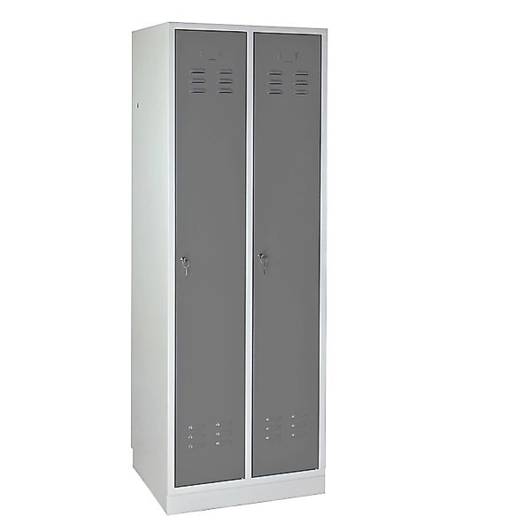 PROREGAL Garderobenschrank Ermine mit 2 Türen HxBxT 178 x 60 x 50 cm Lichtg günstig online kaufen