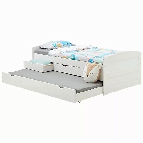 IDIMEX Funktionsbett JESSY, Funktionsbett 3 Schubladen 1 Auszugbett 90 x 19 günstig online kaufen