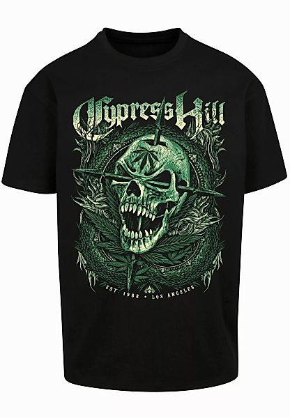 MisterTee Kurzarmshirt Herren Cypress Hill Skull günstig online kaufen
