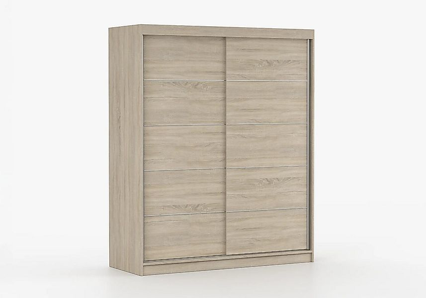 imoebel24 Schwebetürenschrank BONO 06 160 cm - Sonoma / Sonoma günstig online kaufen