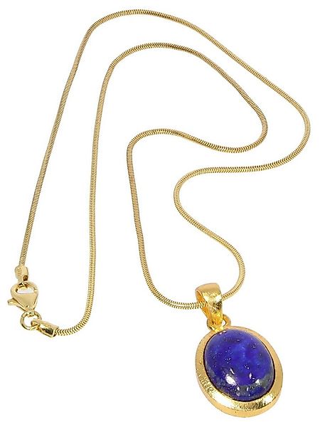 StoneTrip Kettenanhänger Kettenanhänger Lapis in vergoldetes Silber gefasst günstig online kaufen