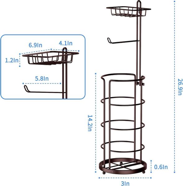 Coonoor Toilettenpapierhalter Toilettenpapier Aufbewahrung stehend günstig online kaufen