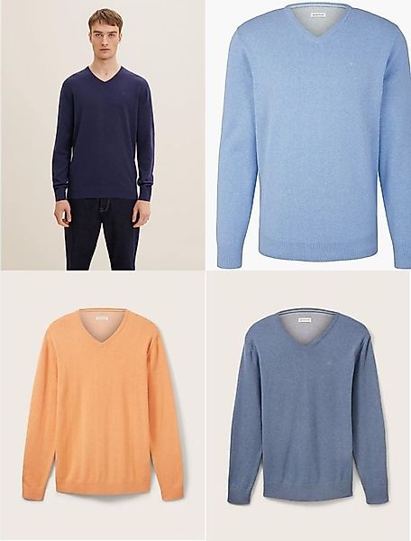 TOM TAILOR Sweatshirt Basic V-Neck Sweater günstig online kaufen