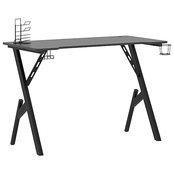 vidaXL Gaming-Schreibtisch mit Y-Gestell Schwarz und Rot 110x60x75 cm 32540 günstig online kaufen