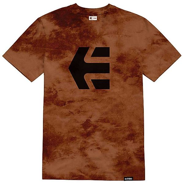 Etnies Icon Wash Kurzärmeliges T-shirt M Black / Orange günstig online kaufen