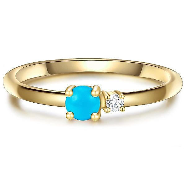 Glanzstücke München Silberring gelbgold, aus Sterling günstig online kaufen