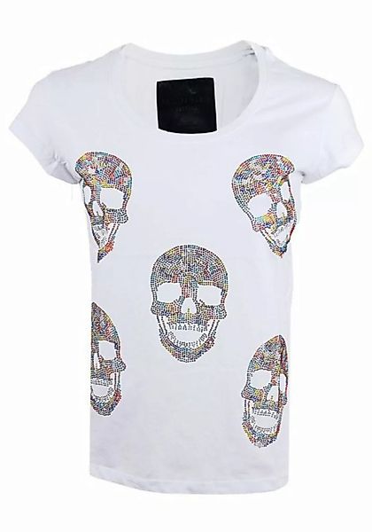 PHILIPP PLEIN T-Shirt Philipp Plein Damen T-Shirt Neck SS "Balinary Skulled günstig online kaufen