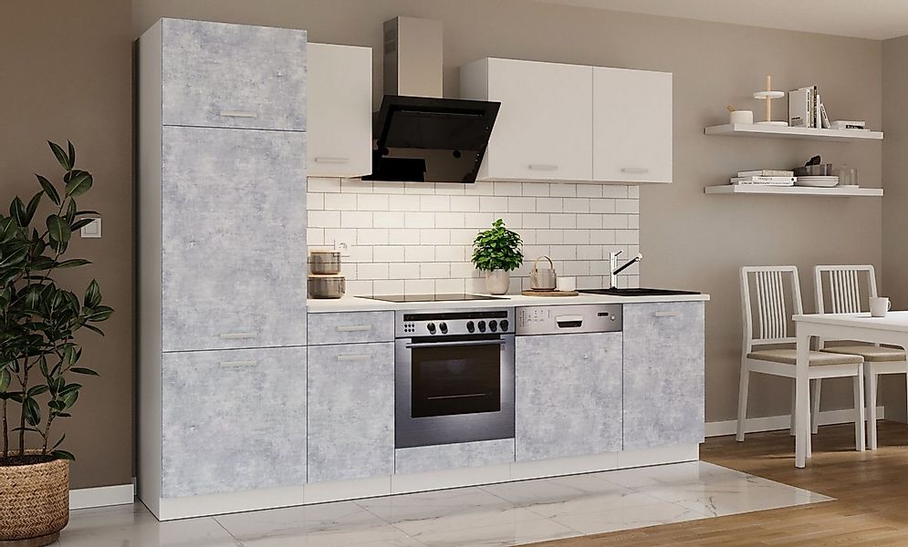 Küchen-Preisbombe Küchenzeile Toni 270 cm Küche Küchenblock Singleküche Ein günstig online kaufen