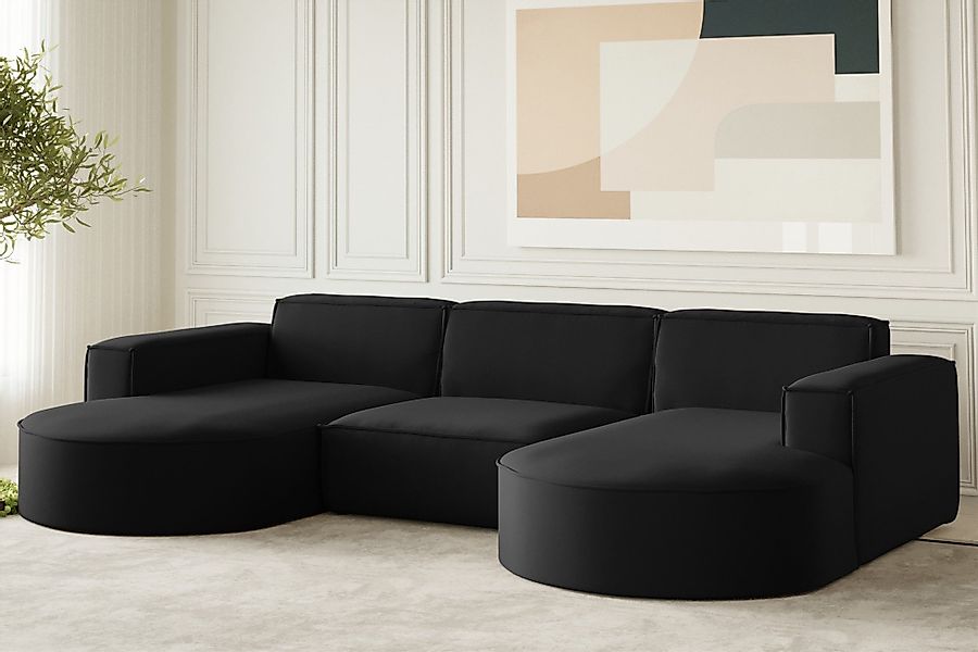 Fun Möbel Wohnlandschaft Wohnlandschaft U-Form Sofa günstig online kaufen