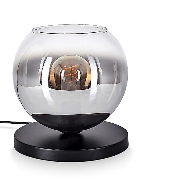 hofstein Tischleuchte Tischlampe aus Metall/Glas in günstig online kaufen