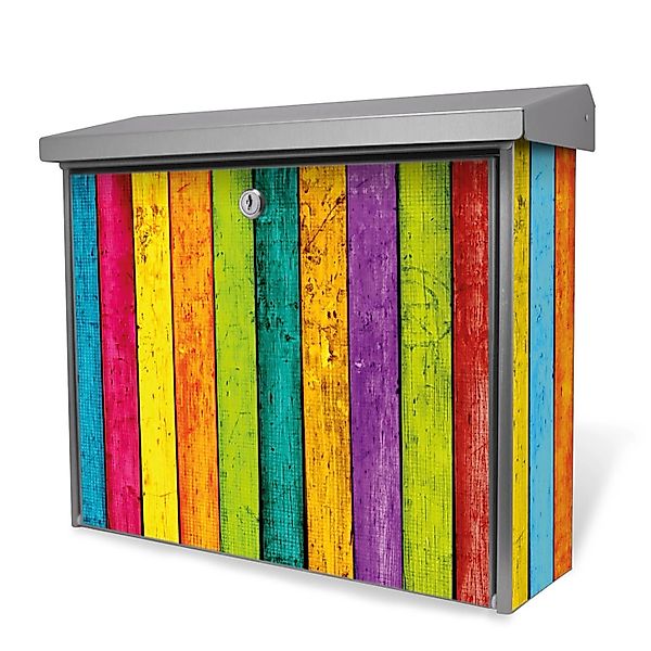 Banjado Briefkasten Edelstahl 38.5x31.5x12cm Ohne Zeitungsfach Inkl. Montag günstig online kaufen