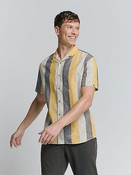 NO EXCESS Kurzarmhemd – Freizeithemd mit Reverskragen - Slub Multi Coloured günstig online kaufen