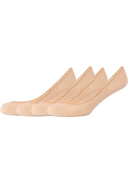 s.Oliver Füßlinge "essentials", (4 Paar), mit flacher Verarbeitung günstig online kaufen
