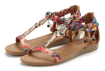 LASCANA Sommerschuh, Sandalette, Sandale mit Schmuckkettchen günstig online kaufen