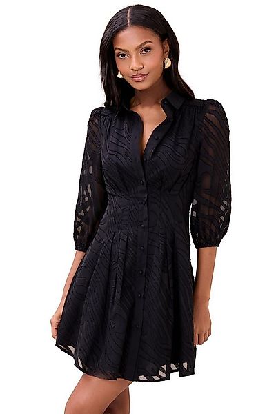 LIPSY Minikleid Lipsy strukturiertes Hemdkleid mit 3/4-Ärmeln (1-tlg) günstig online kaufen