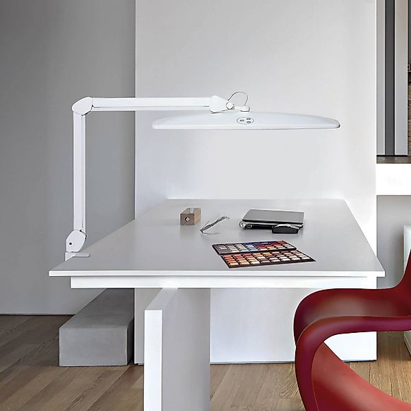 LED-Klemmleuchte MAULexplore, weiß, 50 cm, dimmbar günstig online kaufen