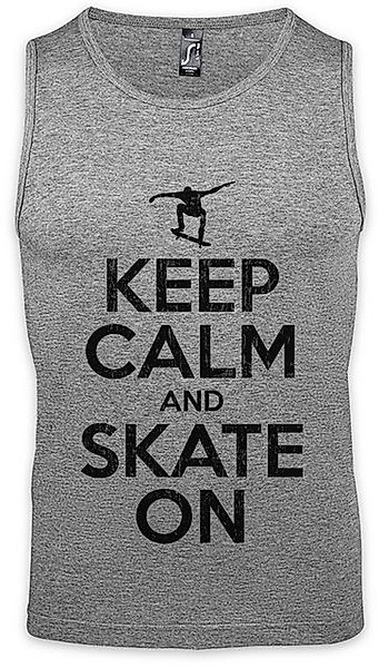 Urban Backwoods Tanktop Keep Calm And Skate On Ärmelloses T-Shirt Skateboar günstig online kaufen