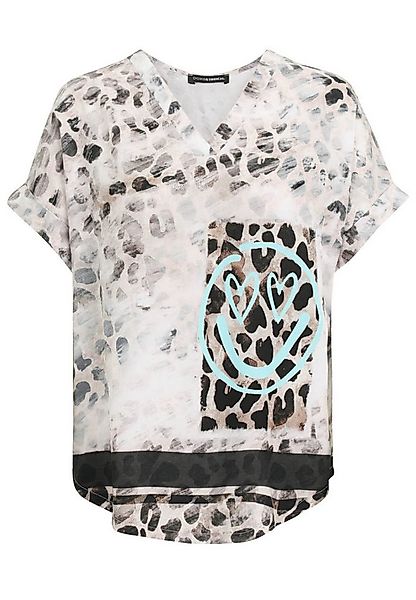Doris Streich Kurzarmbluse (1-tlg) mit Leo-Print günstig online kaufen