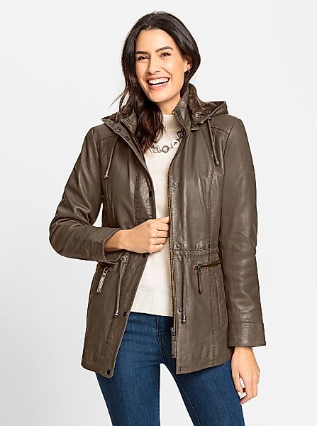 Mainpol Allwetterjacke Leder-Jacke günstig online kaufen
