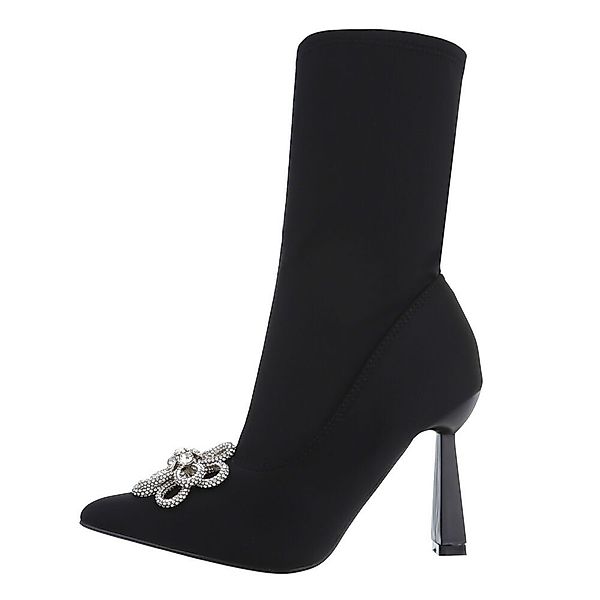 Ital-Design Damen Abendschuhe Elegant High-Heel-Stiefelette (81278274) günstig online kaufen