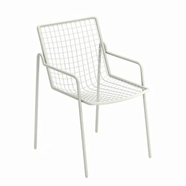 Stapelbarer Sessel Rio R50 metall weiß / Metall - Emu - Weiß günstig online kaufen