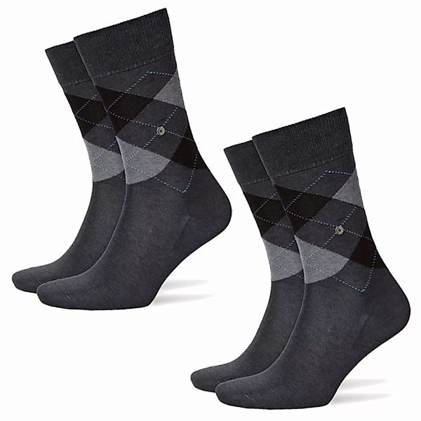 Burlington 2er Pack Herren Socken MANCHESTER - Raute, 40-46 (2x 1 Paar) ant günstig online kaufen