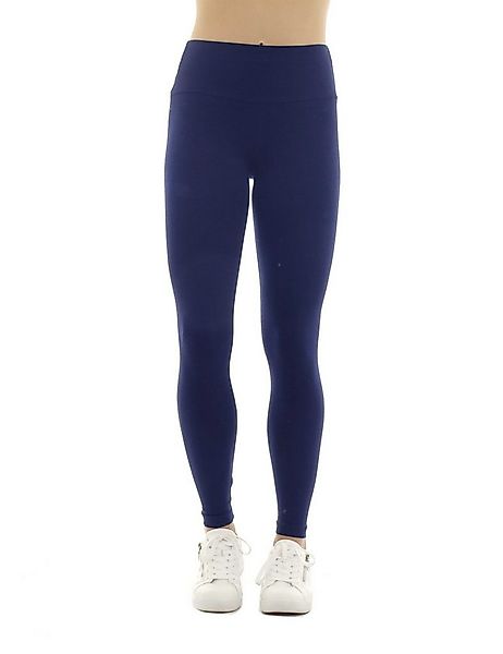 F&K-Mode Leggings Damen Leggings lang hoher Bund Hose Baumwolle hoher Bund günstig online kaufen