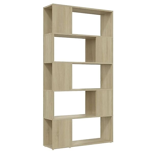 vidaXL Bücherregal Raumteiler Sonoma-Eiche 80x24x155 cm Holzwerkstoff 80914 günstig online kaufen
